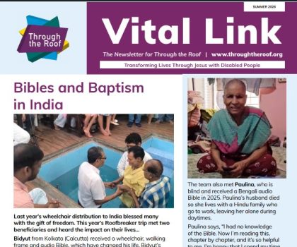 Summer 2026 Vital Link newsletter: Bibles and Baptism in India
